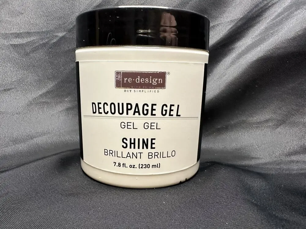 New Redesign W/Prima Decoupage Gel Shine 7.8oz Water-Based Waterproof Varnish